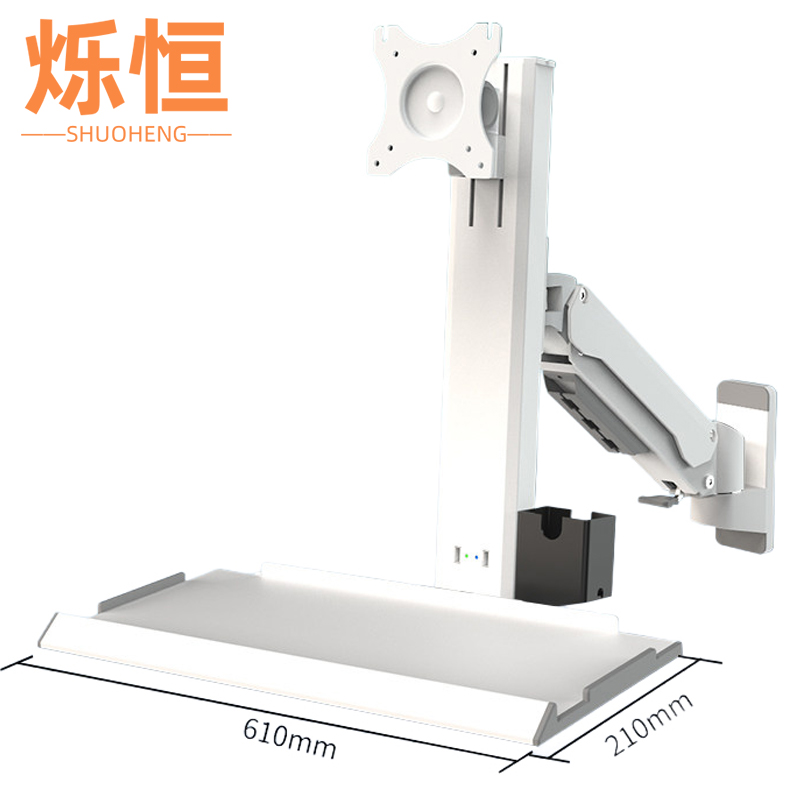 烁恒壁挂显示器支架单臂个高清大图