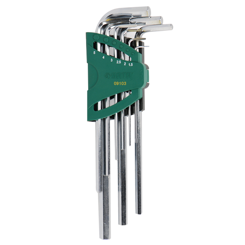 世达(SATA)9件特长内六角扳手组套-09103