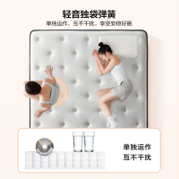 [云之垫系列][爆]全友家居乳胶床垫软硬双功能泰国进口高纯度乳胶弹簧床垫亲肤面料双面可用