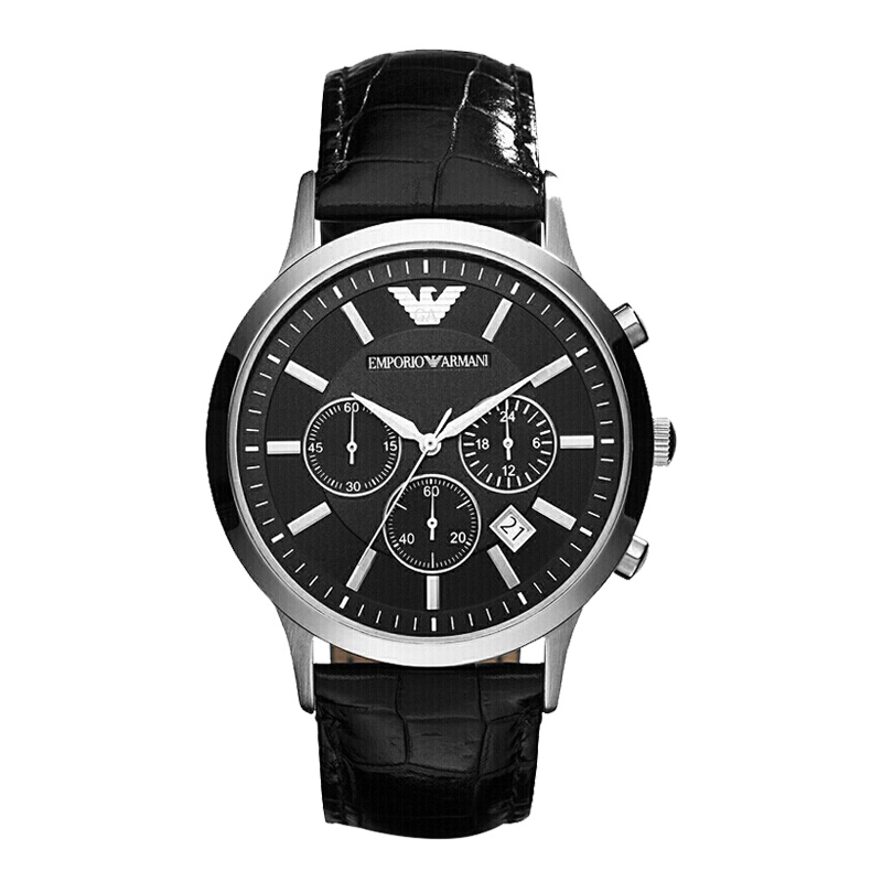 阿玛尼emporioarmani手表男欧美品牌男士石英表ar2448钢制表带商务