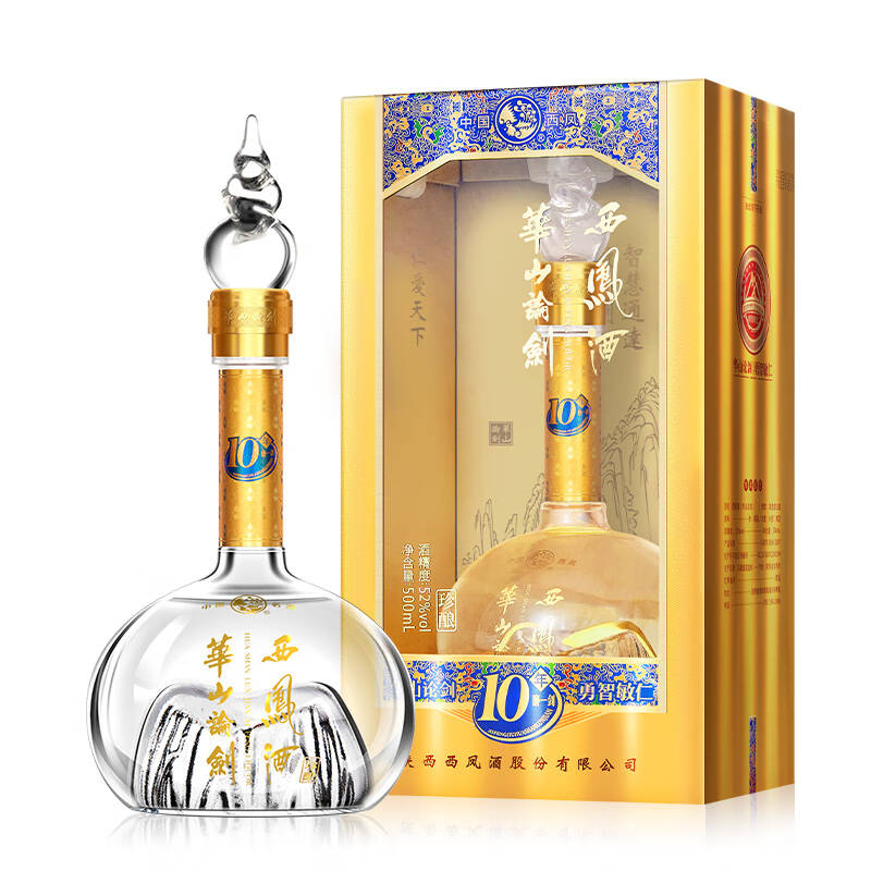 西凤 华山论剑10年 52度500ml凤香型 新老版本年份随机高清大图
