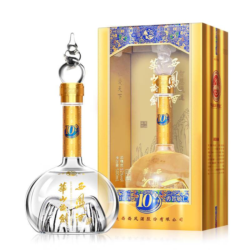 西凤 华山论剑10年 52度500ml凤香型 新老版本年份随机图片