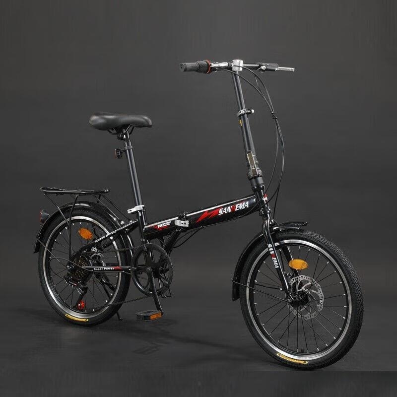 20寸变速折叠自行车碟刹成人学生男女通用Xf高清大图