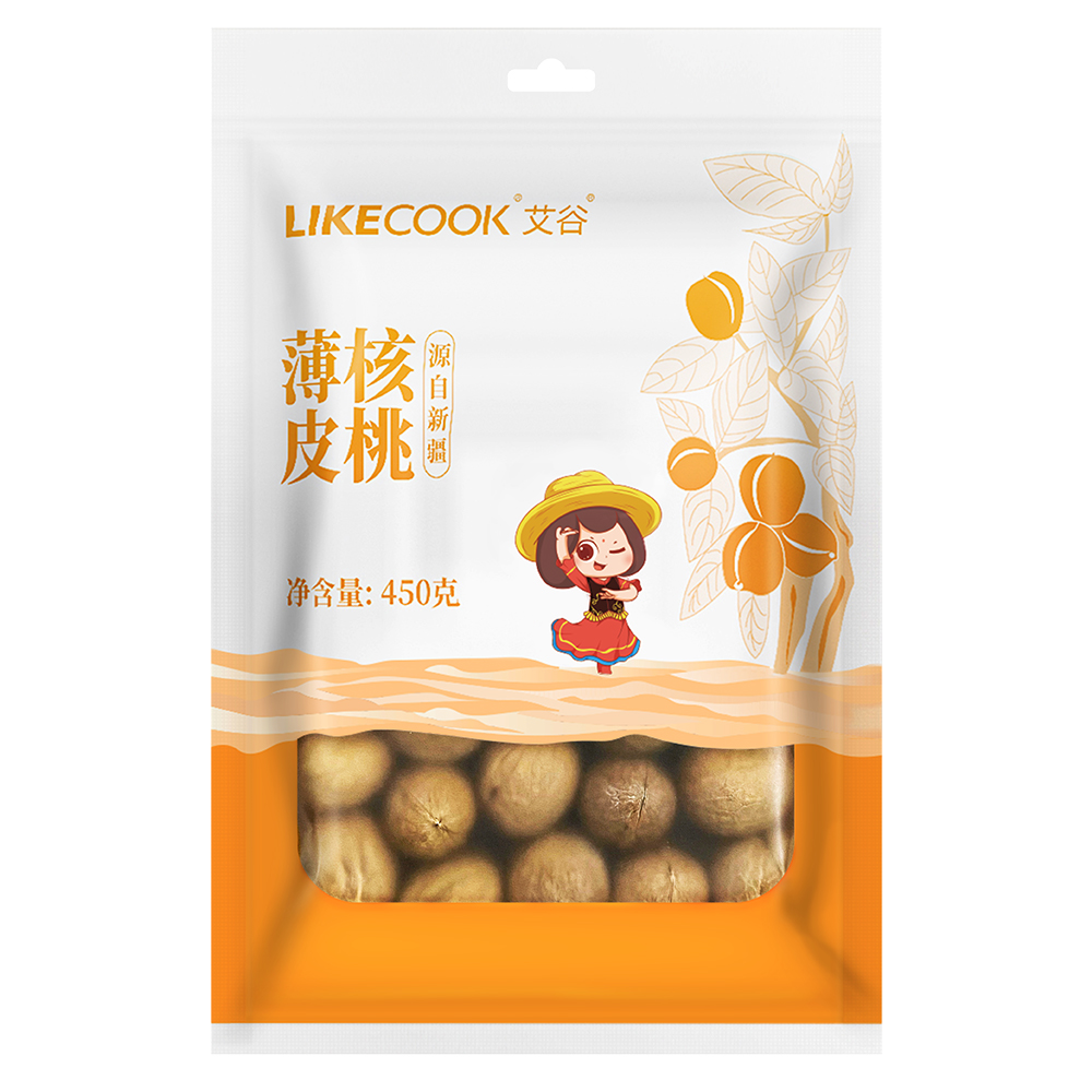艾谷 新疆泽普县特产 新疆纸皮核桃450g*1袋 袋装高清大图