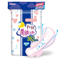 ABC Free·飞 丝薄系列 夜用超长 畅心睡382mm*3片单包装 超薄瞬吸 棉柔表层 透气贴身 卫生巾 姨妈巾