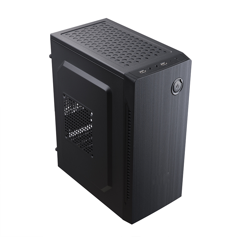 光影全侧透u3黑|钢铁侠m1迷你电脑机箱台式机 matx防尘商务办公静音小