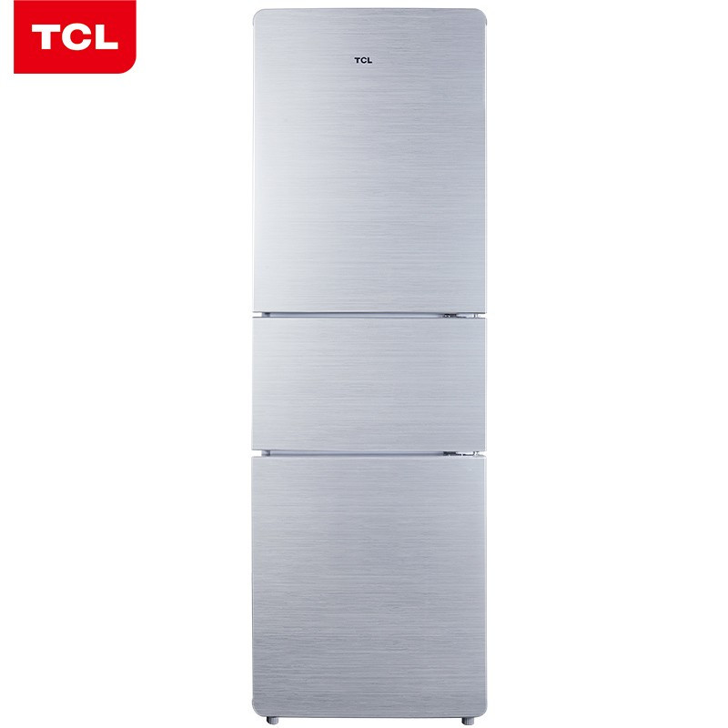 TCL BCD-205 三门电冰箱205升 中门宽幅变温 节能养鲜 环保内胆