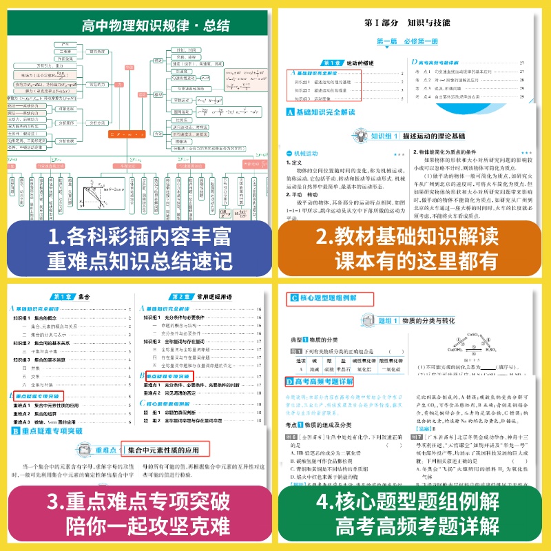 政史地 3本 高中通用 [正版]2025高中资源库基础知识手册大全新高考复习考点讲解数学英语文历史政治地理生物化学物理高高清大图