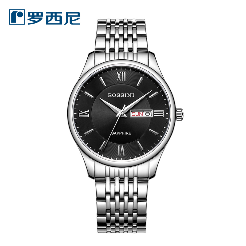 罗西尼(rossini)石英表618573 【新品】罗西尼女士手男表时尚简约精钢