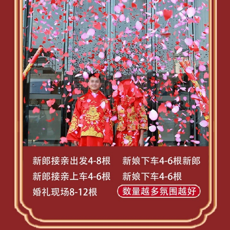 礼炮乔迁之喜装饰礼花筒进宅彩带手持喷花筒新居布置搬家仪式用品3759A高清大图