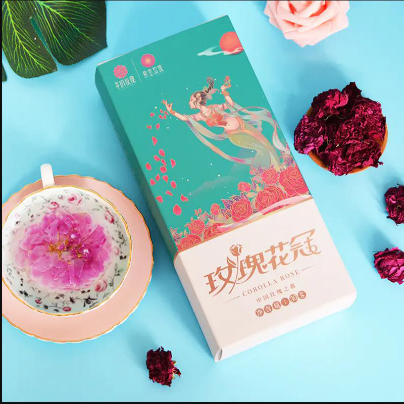 平阴玫瑰花冠茶 重瓣红玫瑰 香味浓郁 30g 紫金玫瑰