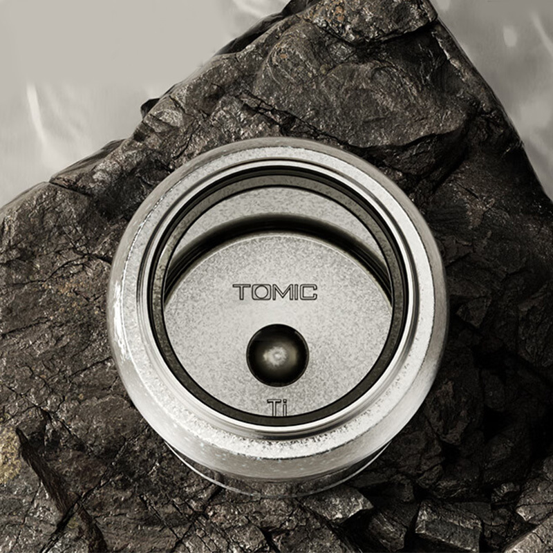 特美刻(TOMIC ) TW60209ti 纯钛弹跳盖保温杯 银色500ML(单位:个)