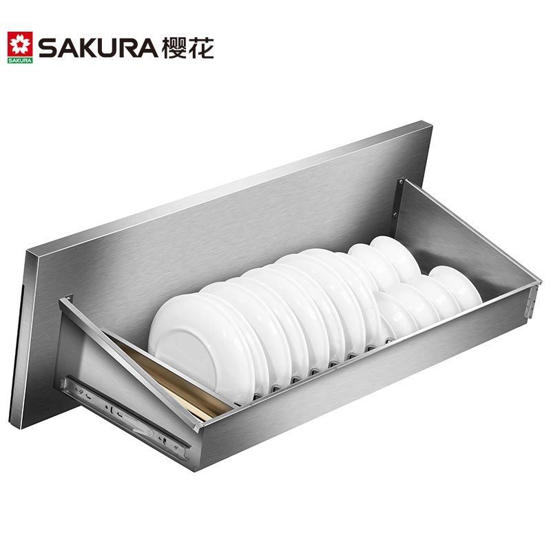 樱花(SAKURA)集成灶BF1001 消毒柜款集成一体灶 家用抽油烟机燃气灶消毒柜套装 侧吸式下排烟集成灶