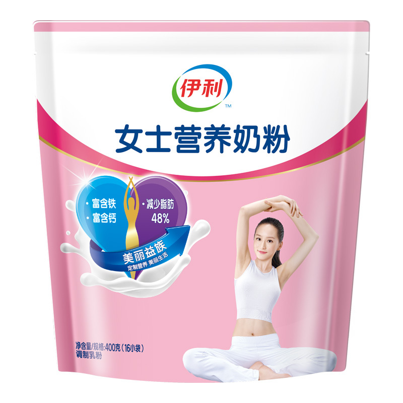 伊利 女士营养奶粉400g袋装(成人奶粉)