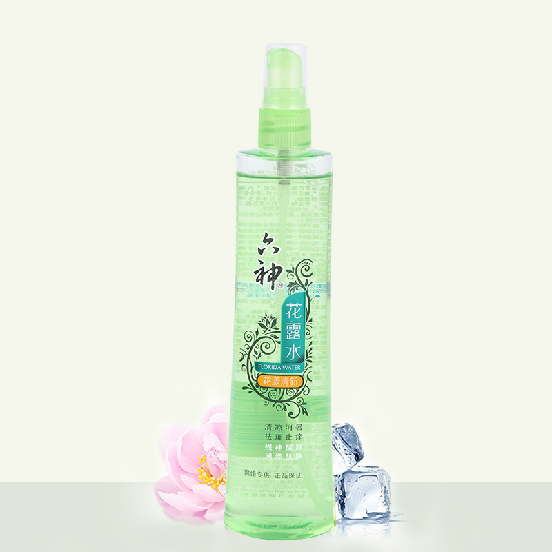 六神喷雾花露水180ml花漾清新香型 祛痱止痒 清凉舒爽