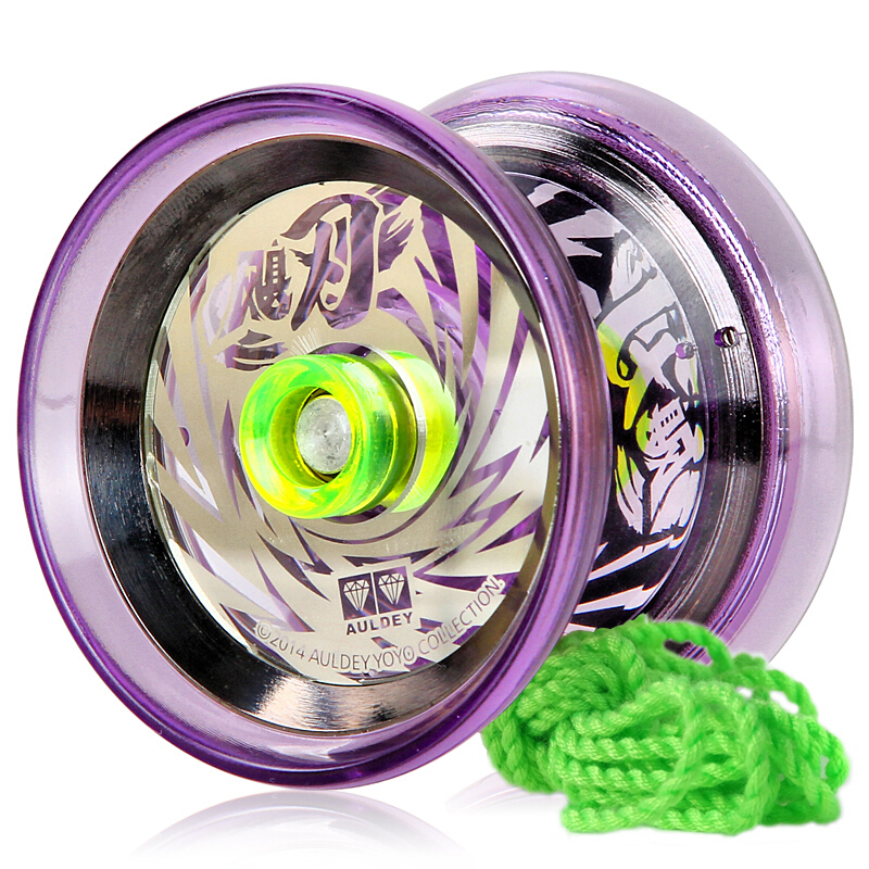 火力少年王溜溜球火力yoyo球男孩竞技套装高级塑胶花式球飓刃紫色参数