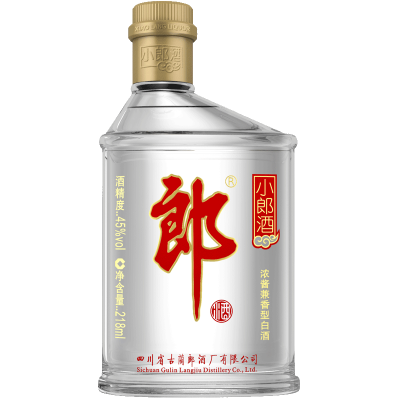 郎酒小郎酒经典款45度218ml*18瓶浓酱兼香型小瓶白酒整箱装【价格图片