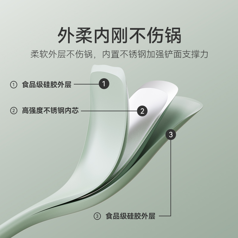 味家硅胶锅铲高清大图
