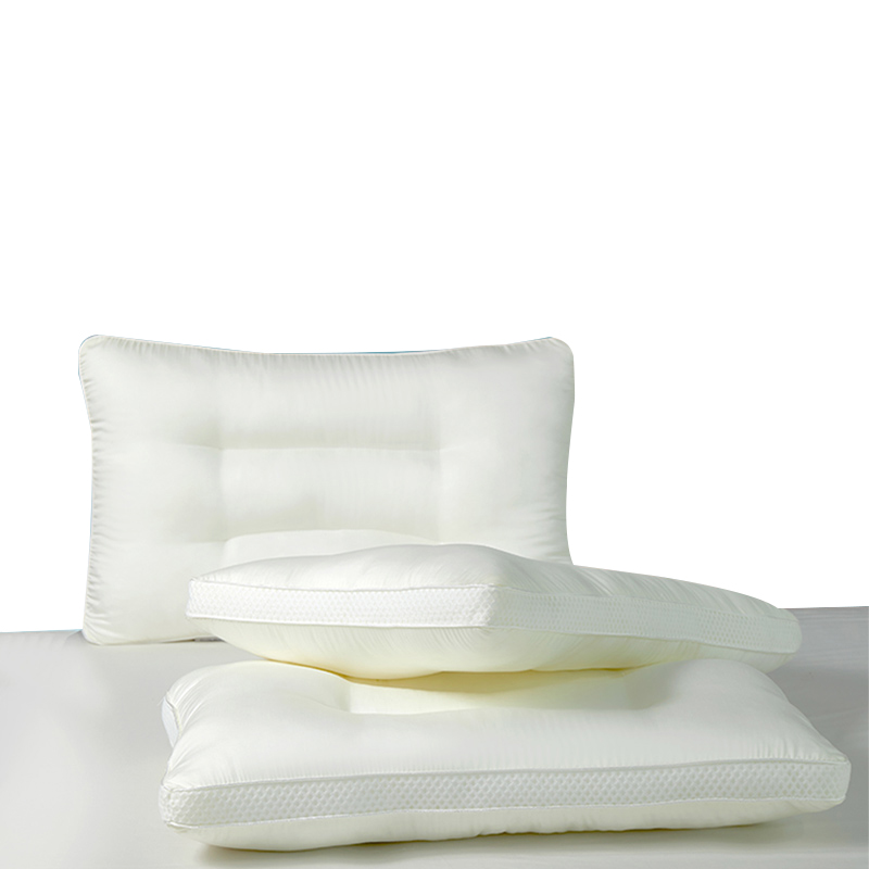 采馨 天丝可水洗枕芯纤维枕单人枕头护颈枕48cm*74cm/只高清大图