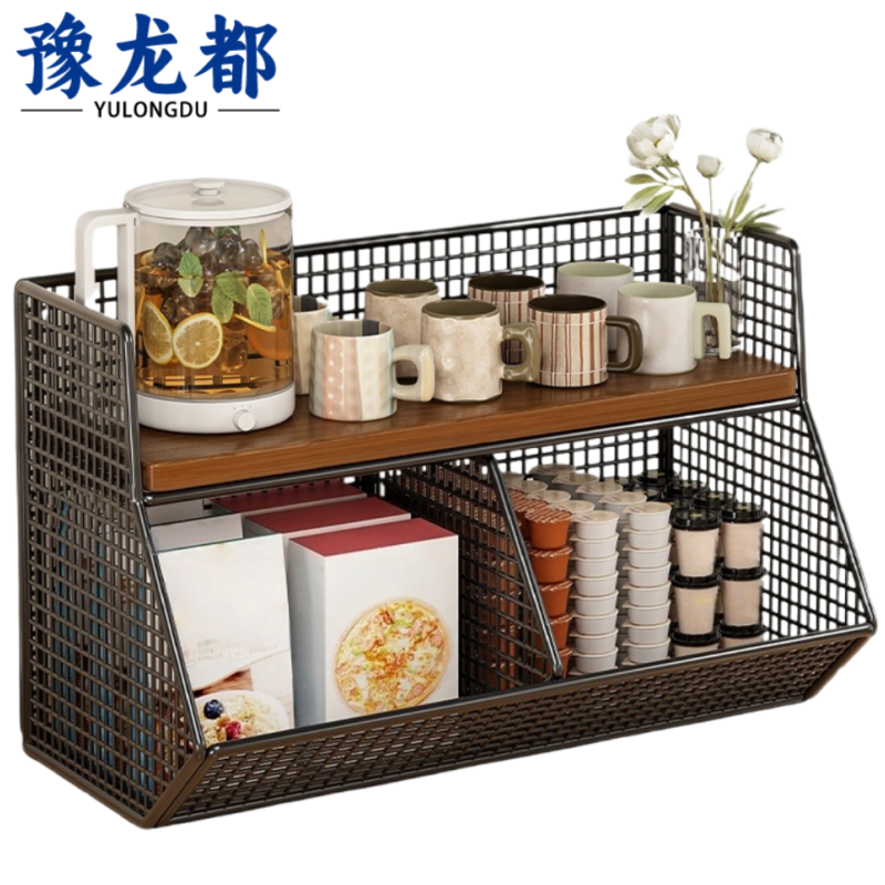 豫龙都 桌面收纳架 双格 个高清大图