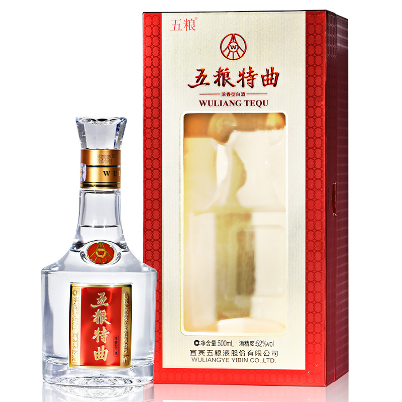 五粮液股份五粮特曲52度浓香型白酒500mL*6瓶白酒整箱装