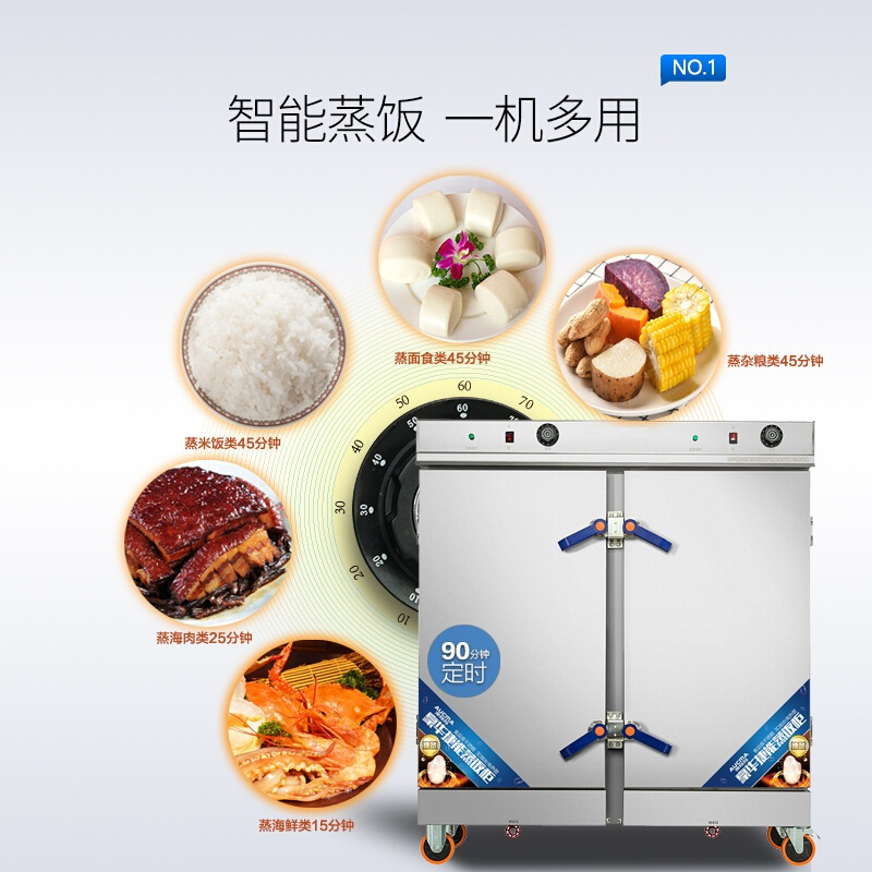 双门电热蒸饭柜