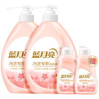 蓝月亮内衣裤洗衣液柔润樱花内衣专用洗衣液500g*2瓶+旅行装80g*2瓶