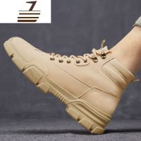 尗卡高帮内增高男鞋2020新款马丁靴工装靴休闲男士增高鞋男潮男士高帮鞋