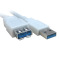 酷比客(L-CUBIC) AM-AF 白色 USB3.0延长线 LCCPUSB3AMAFWH-0.5M (单位:根)