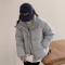 羽绒棉衣棉服女新款冬季韩版黑色小个子加绒短款立领面包服外套女