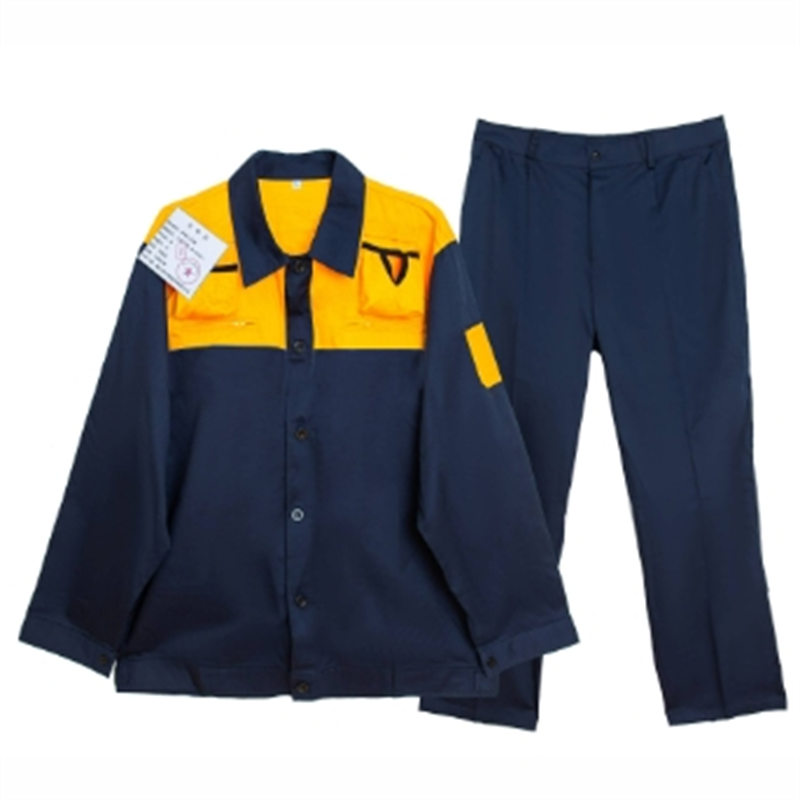 飞翔大雁 夏季工作服 上黄下蓝(M-XXXXL)套高清大图