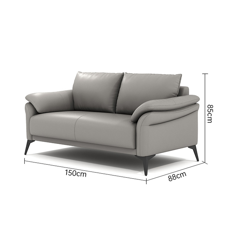 智叶舟会议沙发双人位150*88*85cm张高清大图