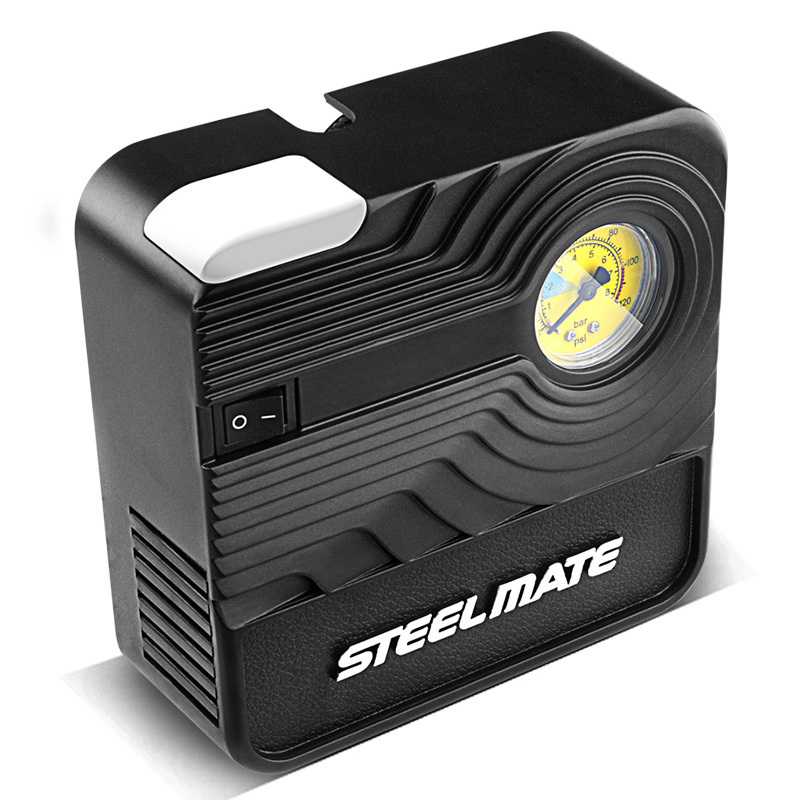 铁将军(steelmate)车载充气泵汽车打气泵车用12v电动便携式应急轮胎