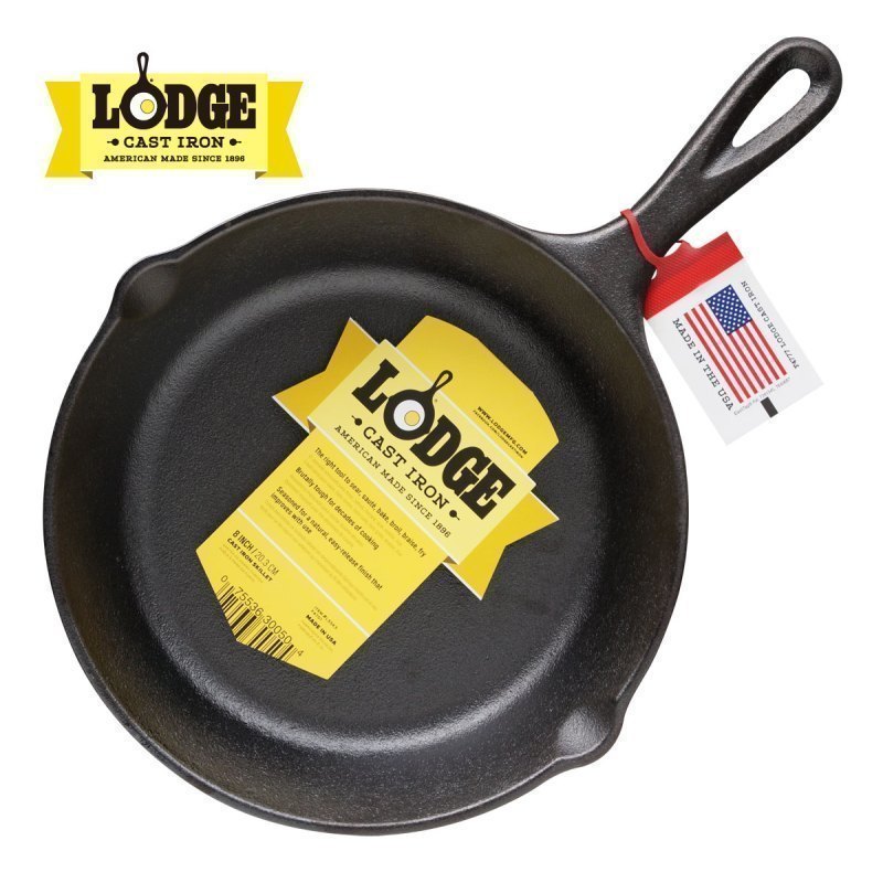 Lodge 洛矶洛极 美国进口无涂层铸铁小煎锅21cm 煎焗烘烤小能手 L5SK3