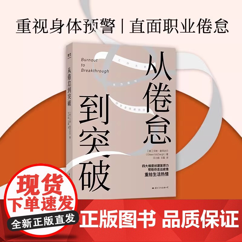 [央视网]从倦怠到突破 艾琳麦克达尔 四大维度创建复原力帮助你走出疲惫重燃生活热情 心灵与修养心灵成功励志书籍 GC高清大图