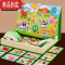 真智力儿童玩具磁性拼图动脑益智力卡通换装游戏3-5岁6宝宝早教女孩男孩 阳光农场拼拼乐(木盒款) 随机故事一册磁性玩具
