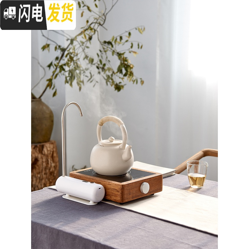 三维工匠家用泡茶电陶炉明火烧水壶陶壶粗陶提梁壶大茶壶煮茶器茶炉 触屏白色电陶炉1000w+圆满麻绳提梁壶(750茶具