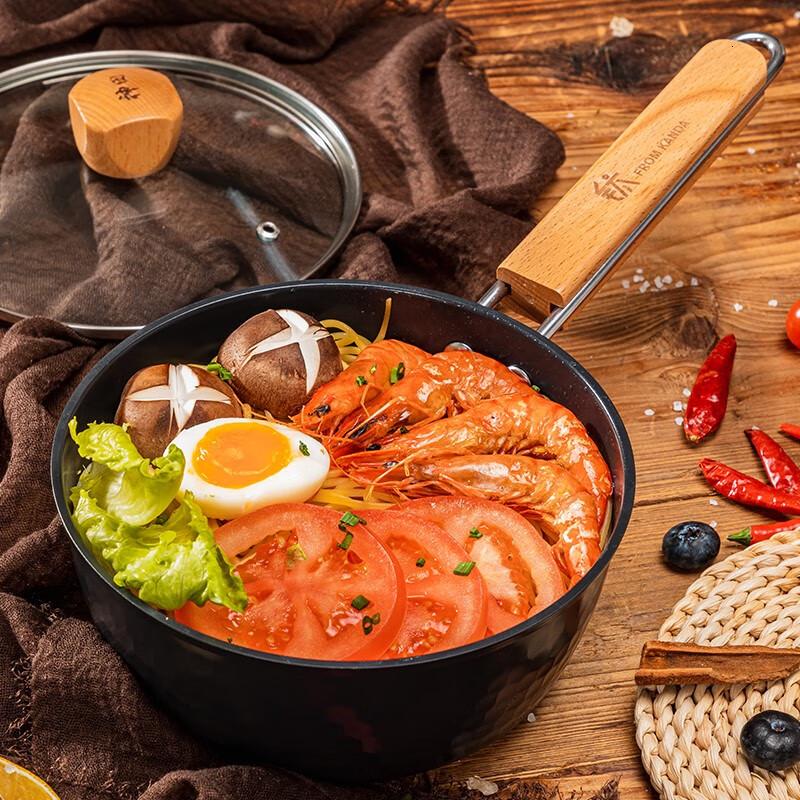 神田KANDA臻钛系列钛合金不粘奶锅18cm