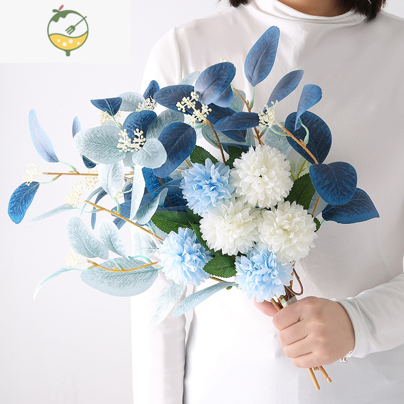 YICHENG轻奢仿真花摆件客厅假花装饰餐桌花摆花花束玄关花艺盆栽摆设