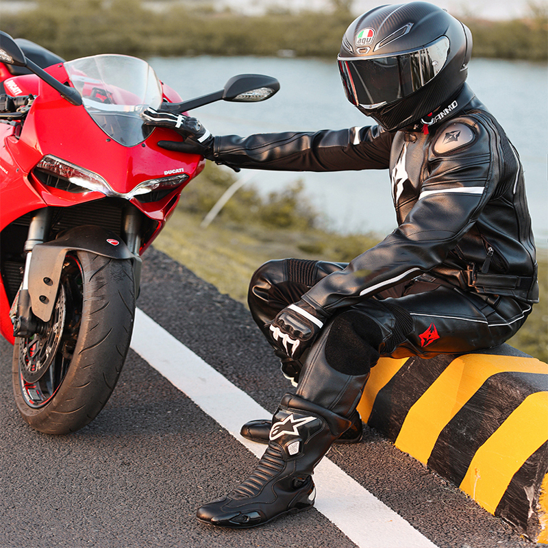 闪电客摩托车服骑行服皮衣套装男女重机赛车冬季保暖骑士防水防摔