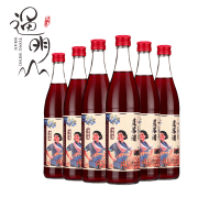 通明山 低度微醺水果酒 老味道蓝莓果酒 6度 500ml*6瓶整箱装