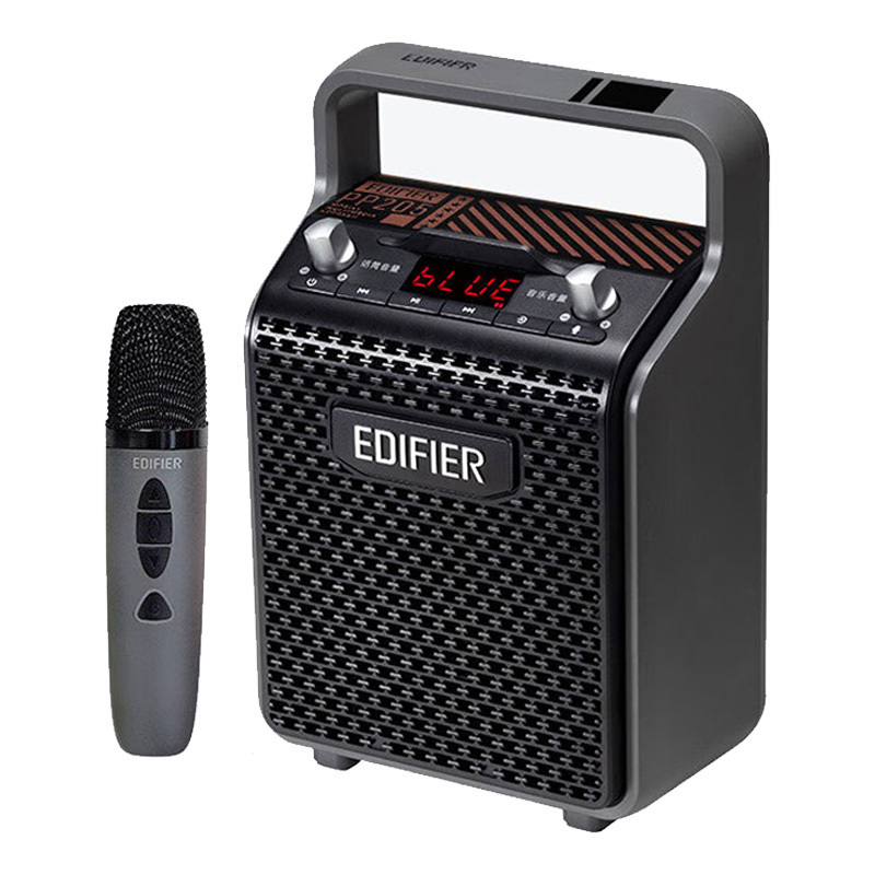 漫步者蓝牙音箱音质清晰小巧精致携带方便暮云灰无线版PP205