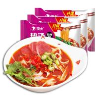 【顶大】热汤面皮儿酸辣味袋装方便速食非油炸方便面干拌面皮凉皮115g/袋*3袋