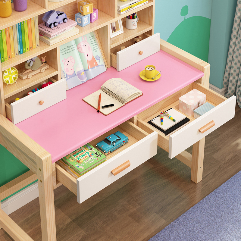 儿童写字桌椅套装闪电客小学生书桌作业桌简约家用课桌椅小孩学习桌