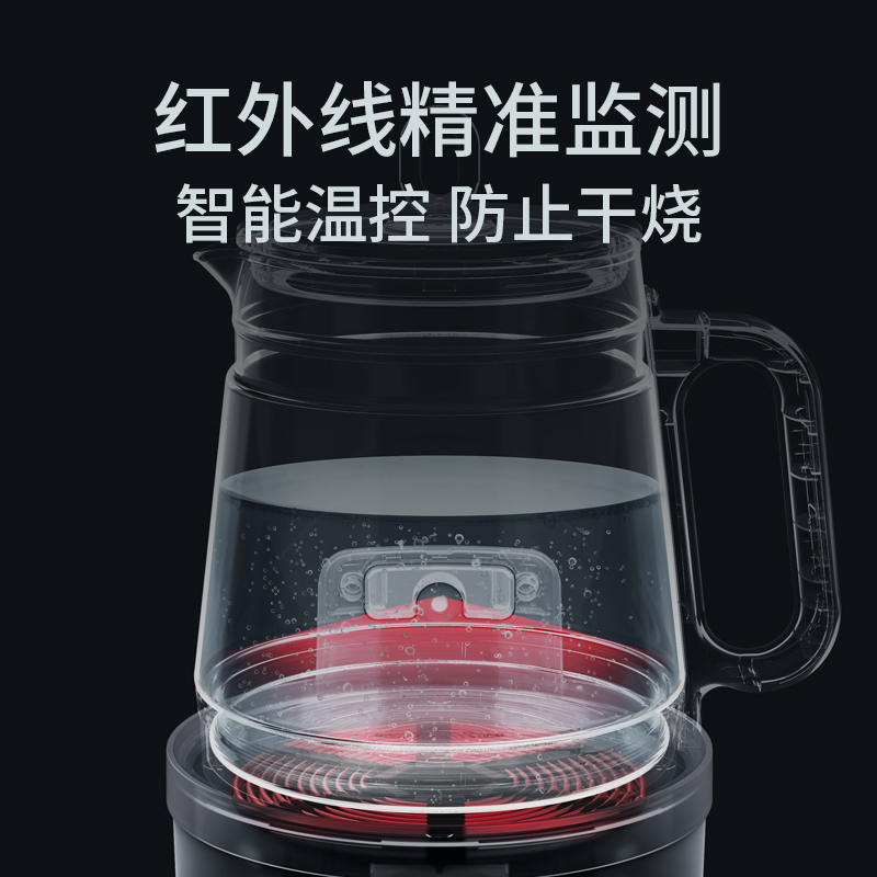 大宇(DAEWOO)液体加热器 YS1 IH智能水壶家用煮茶壶电热水壶 IH加热煮茶器多功能烧水壶 白色