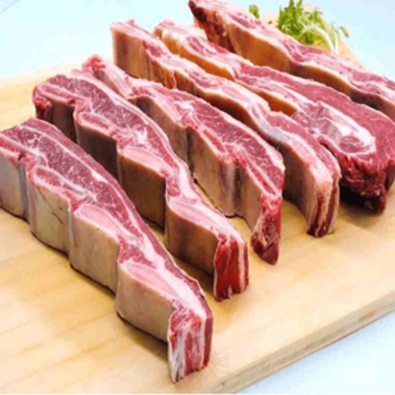 六盘生龙 宁夏固原黄牛肉 冰鲜牛肉 精选农户散养 黄牛牛排骨500g/袋 顺丰空运48小时达