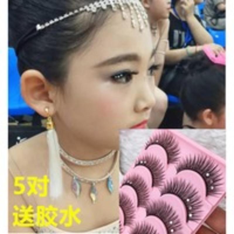 儿童专用舞台表演带钻镶钻石假睫毛自然浓密逼真拉丁演出比赛六一 儿童专用舞台表演带钻镶钻石假睫毛自然浓密逼真拉丁演出比赛六