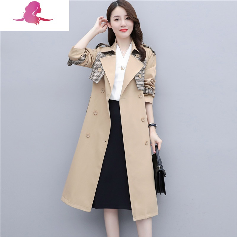 艳如飞中长款风衣女装2020年春秋季新款修身显瘦气质女范流行大衣外套