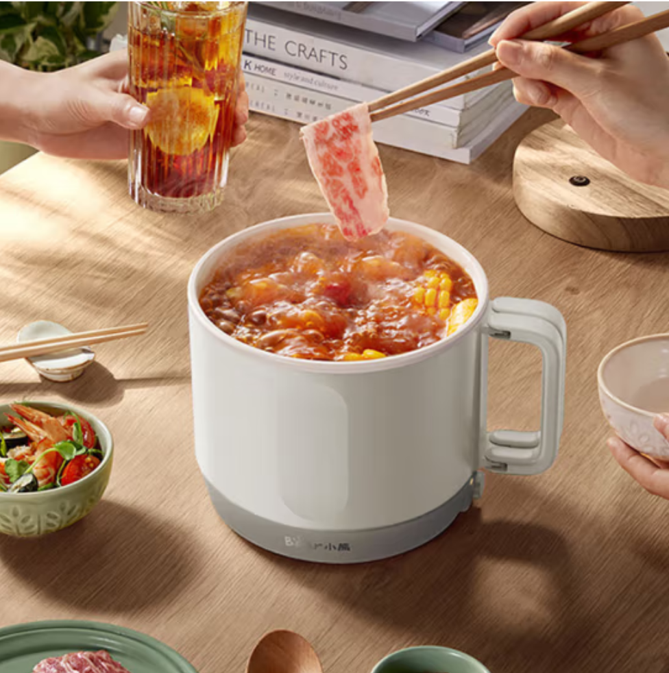 小熊(Bear)电煮锅 1.2l多功能锅宿舍小电锅 学生泡面热锅 多功能锅 DRG-H12U3
