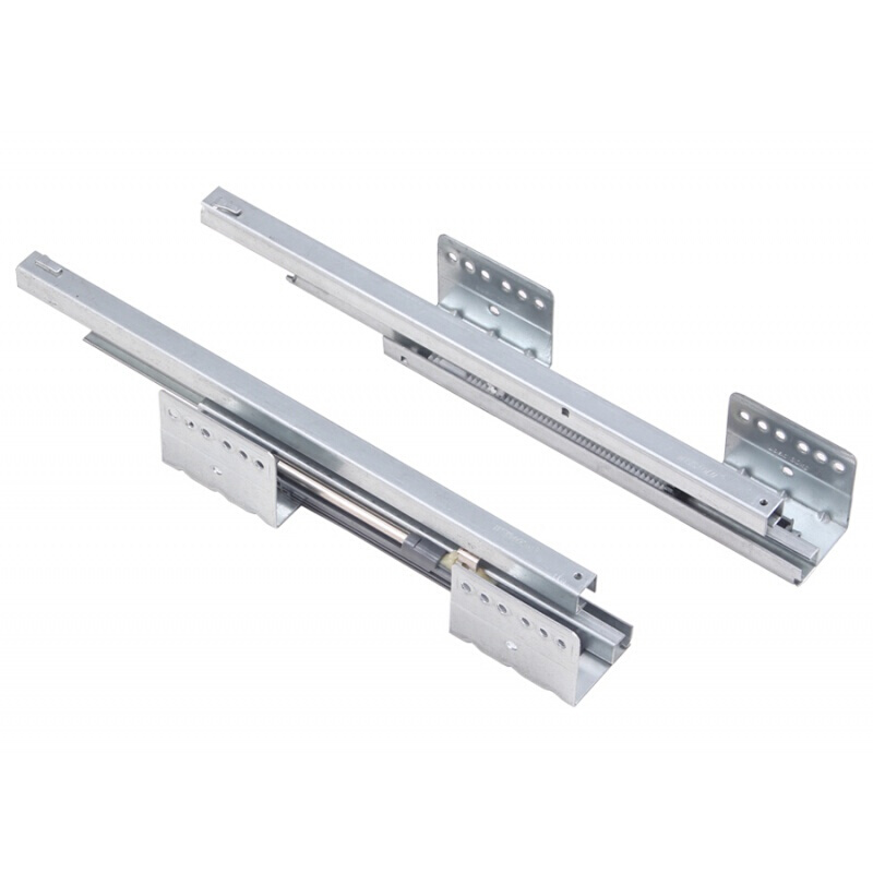 森美人厨柜拉篮方管拉篮 阻尼轨道 侧装滑轨 底装缓冲导轨 拉篮滑道 阻尼缓冲侧装(方管篮)高清大图